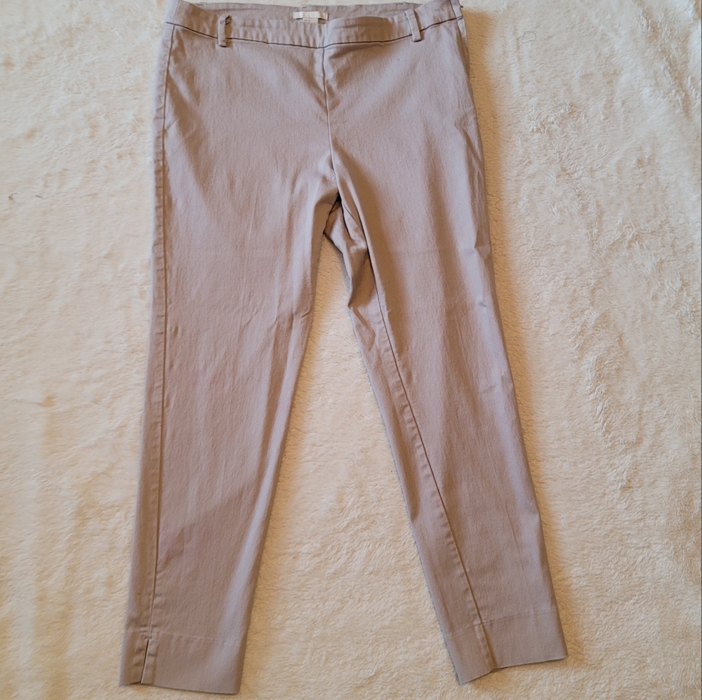 H&M khaki career‎ stretchy pants